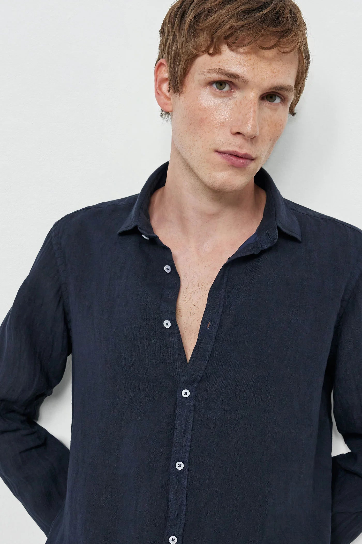 CANARY Linen Shirt Blu