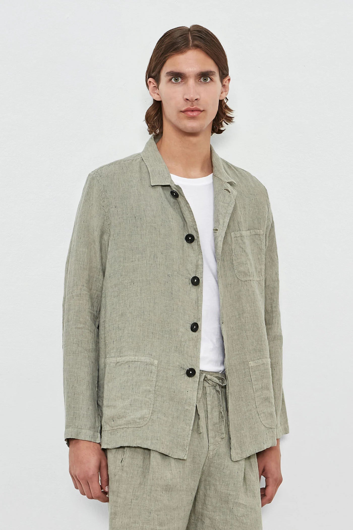 FLORIDA Linen Shirt Jacket