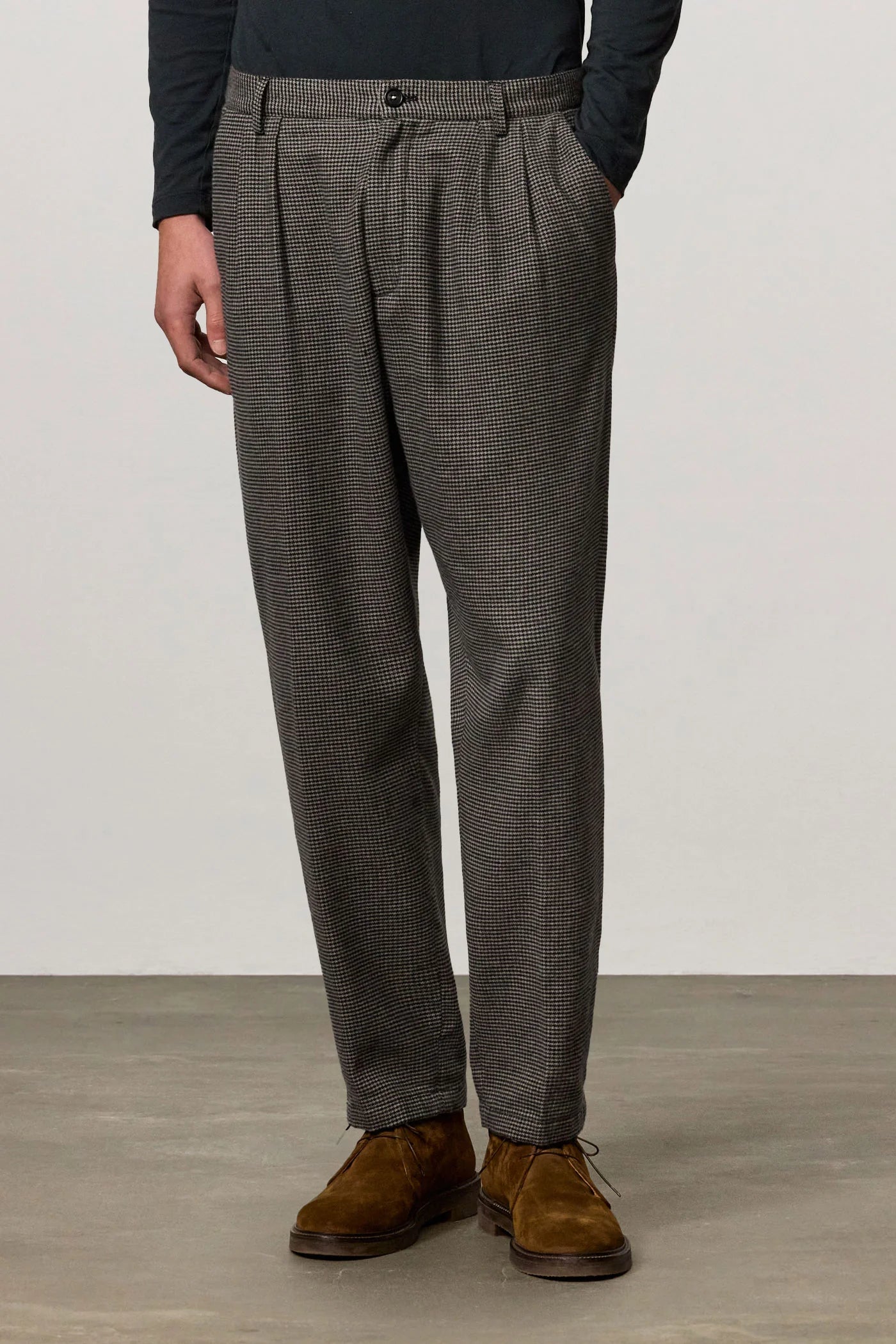 STAN Cotton Houndstooth Trousers