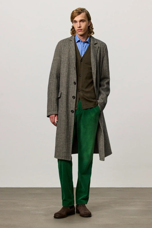 AUSTIN Virgin Wool Single-Breasted Coat