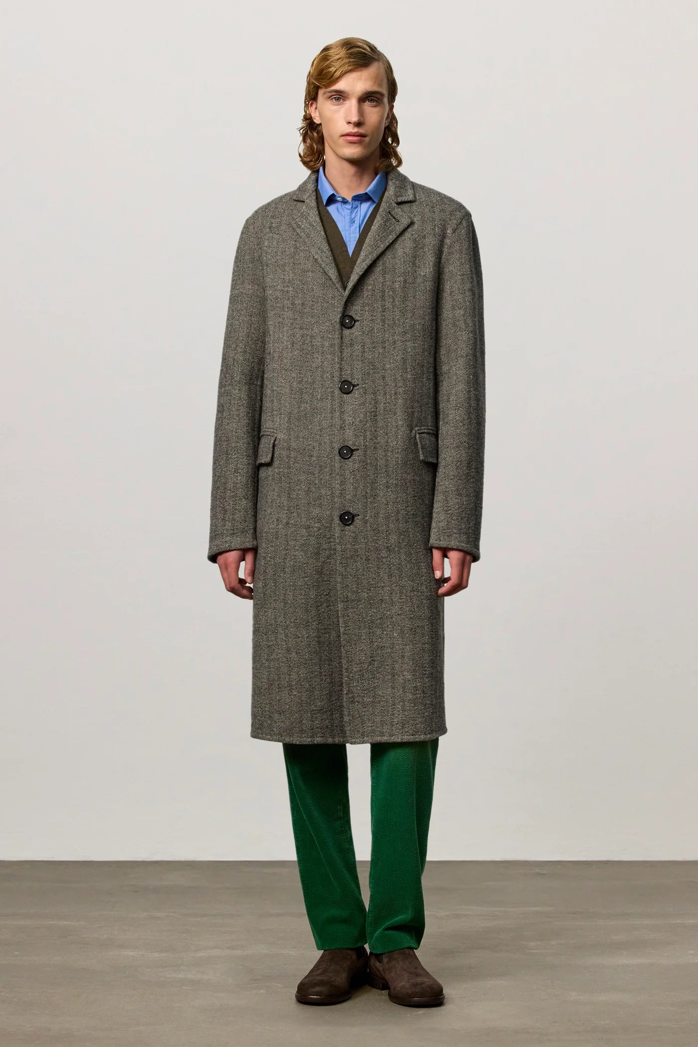 AUSTIN Virgin Wool Single-Breasted Coat