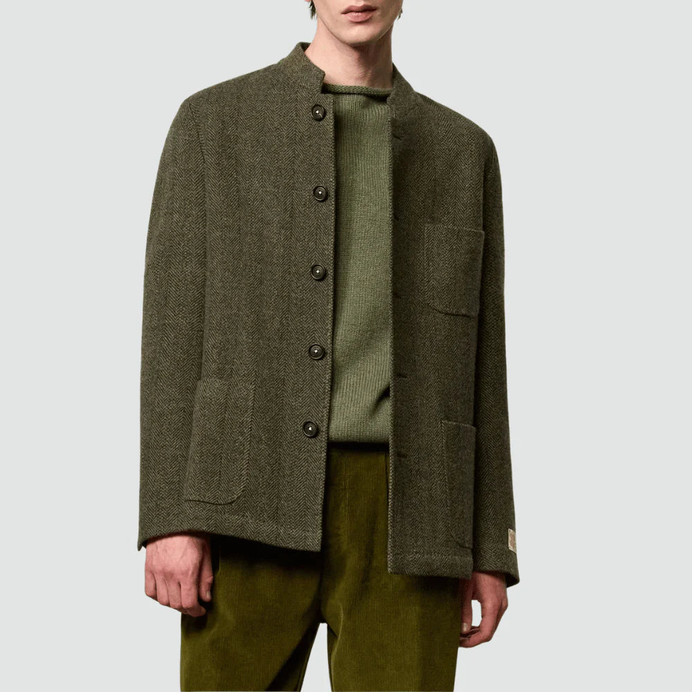 BALI Virgin Wool Herringbone Jacket