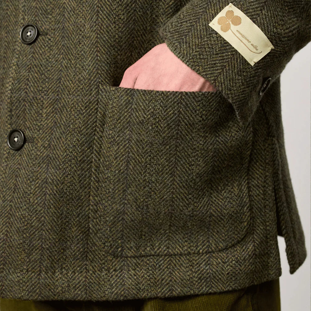 BALI Virgin Wool Herringbone Jacket