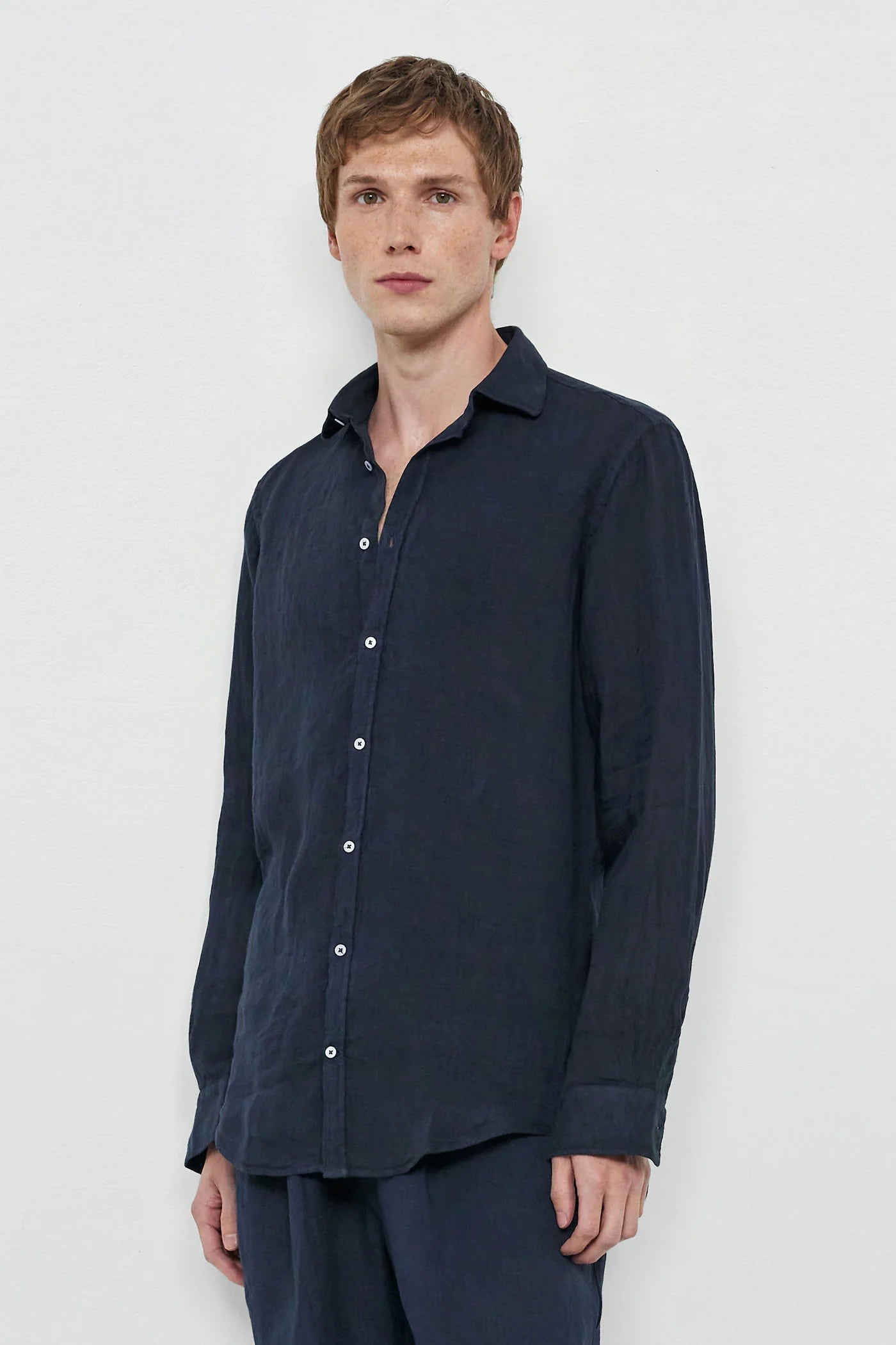 CANARY Linen Shirt Blu
