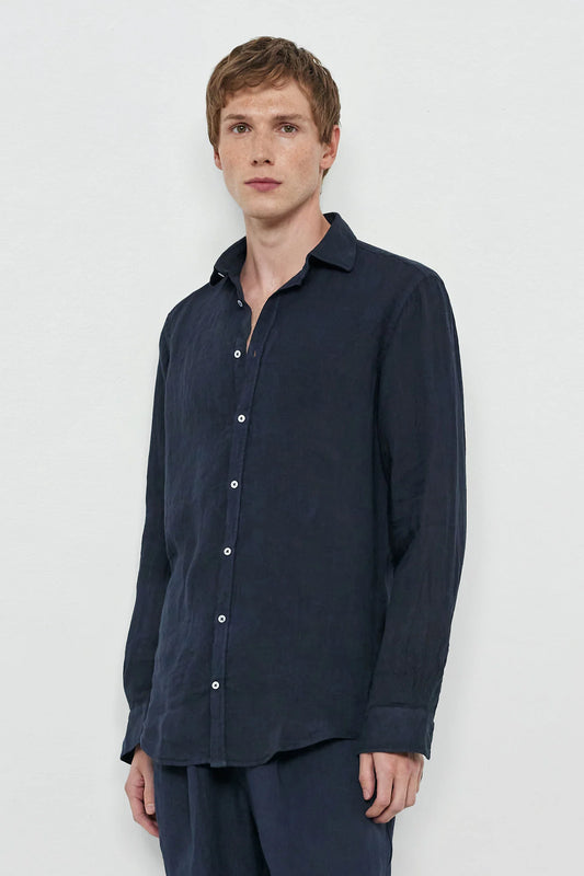 CANARY Linen Shirt Blu