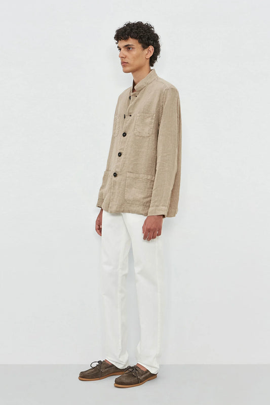 CINA2 Linen Canvas Overshirt