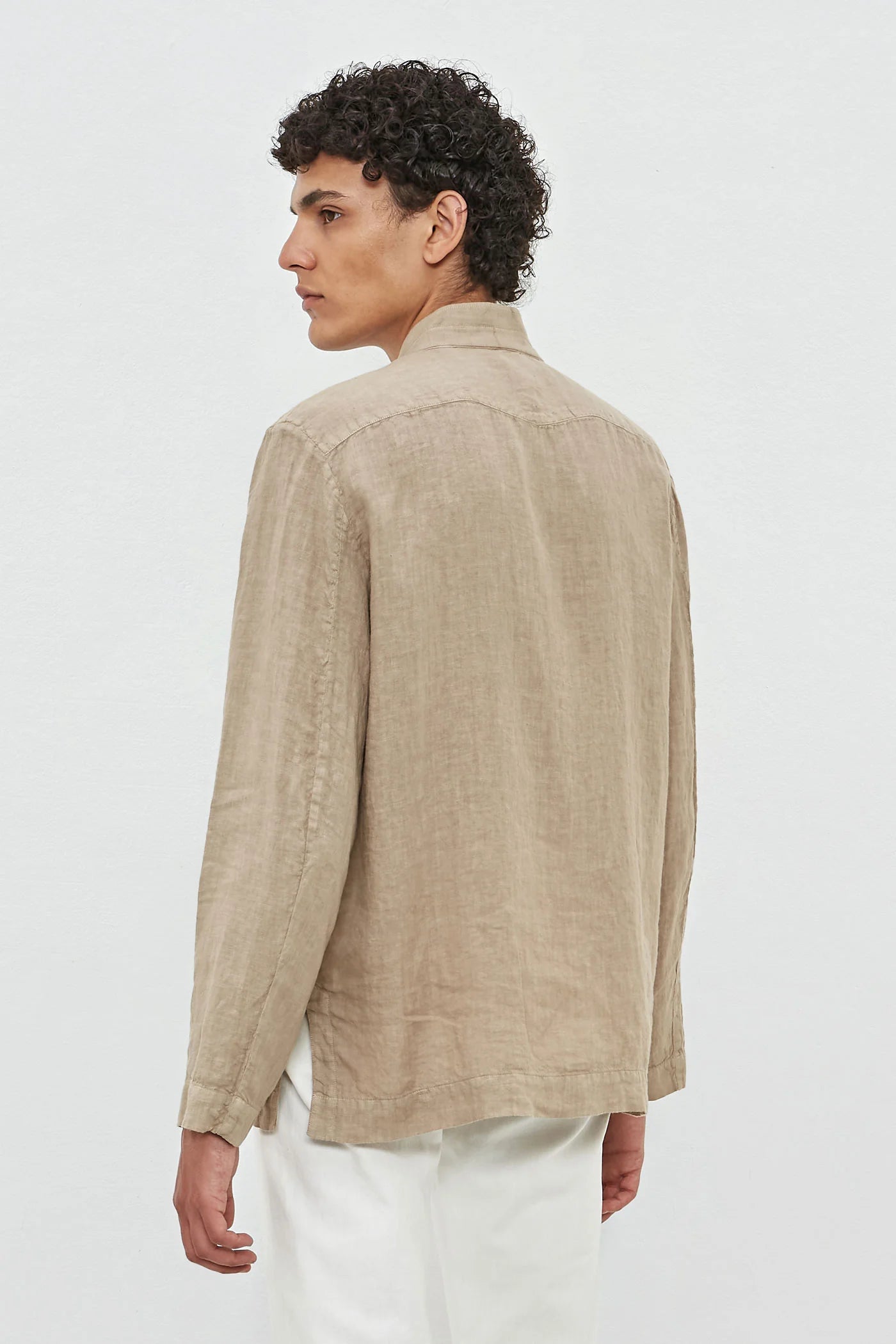 CINA2 Linen Canvas Overshirt