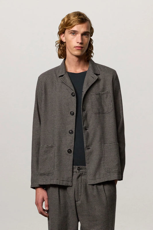 FLORIDA Cotton Houndstooth Shirt Jacket